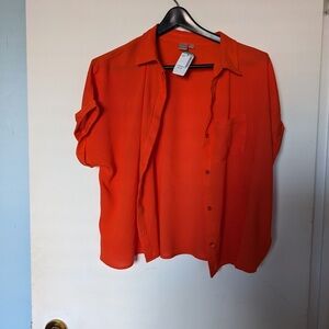 Simons orange shirt size medium